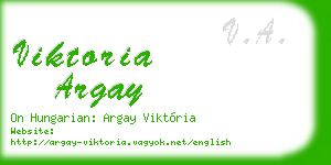 viktoria argay business card